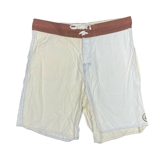 RVCA Swim Trunks Mens 33 Blue Bathing Suit Board Shorts Casual Beach Two Tone - Picture 1 of 8